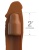 Коричневая насадка на член 2  Silicone X-tension - 20,3 см.