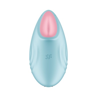 Клиторальный мини-вибратор Satisfyer Tropical Tip с приложением голубой