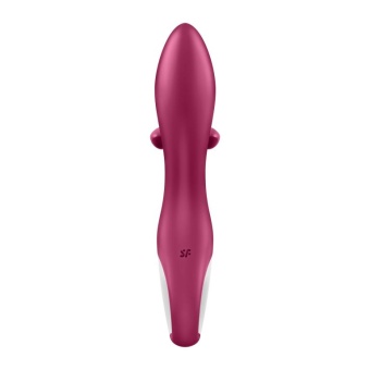 Вибратор Satisfyer Embrace Me с тройным клиторальным стимулятором малиновый