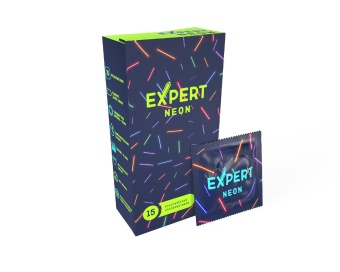 Светящиеся презервативы Expert Neon 15 шт