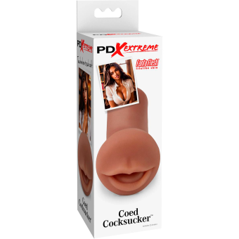 Мастурбатор-ротик Coed Cocksucker коричневая
