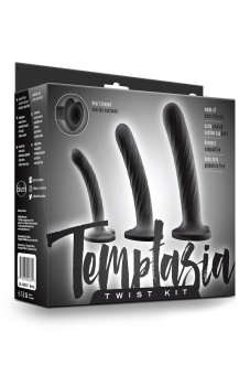 Набор из 3 стимуляторов со спиралевидным рельефом Twist Kit