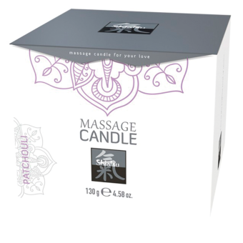 Массажная свеча Shiatsu Massage Candle с ароматом пачули - 130 гр
