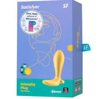 Анальная пробка Satisfyer Intensity Plug с управлением от приложения желтая