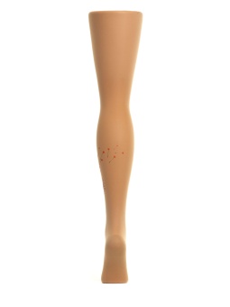 Колготки с принтом в виде необычных одуванчиков