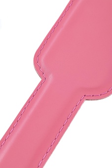 Розовый кожаный пэддл - 37 см.