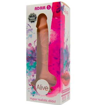 Телесный фаллоимитатор Adam S - 17,7 см.