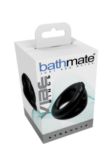 Эрекционное кольцо с вибропулей Bathmate Vibe Ring Strength чёрное