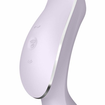 Вакуумный вибростимулятор с изгибом Satisfyer Curvy Trinity 2 сиреневый