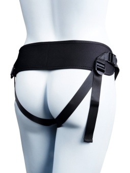 Мужской полый страпон на регулируемых ремнях - 18,5 см.
