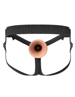 Фаллопротез Hollow Silicone Strap-On 18 см телесный
