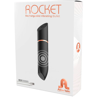 Вибропуля перезаряжаемая Rocket с 10 режимами чёрная