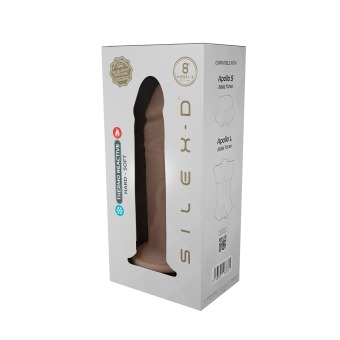 Фаллоимитатор на присоске совместимый с мужским торсом Apollo Silexd Model 2 20 см телесный