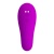 Лиловый вибратор с клиторальной стимуляцией Nauty