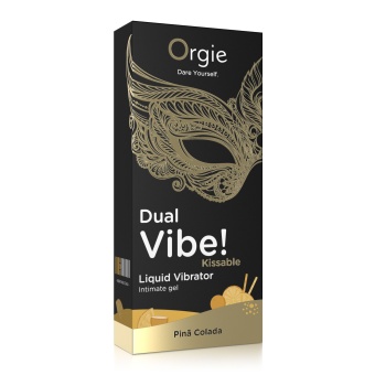 Гель для орального секса с эффектом вибрации Orgie Dual Vibe Пина колада 15 мл