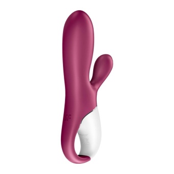 Вибратор с клиторальным стимулятором Satisfyer Hot Bunny и функцией нагрева