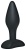 Чёрный анальный стимулятор Silicone Butt Plug Small - 9 см.