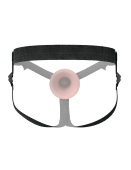 Телесный пустотелый фаллопротез 5’’ Hollow Silicone Strap-On - 14 см.