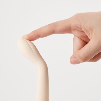 Вибратор со стимуляцией зоны G Iroha Koharu Hinatsubomi бежевый