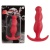 Красная анальная пробка с волнообразным рельефом - 13 см. Красная анальная пробка с волнообразным рельефом - 13 см.