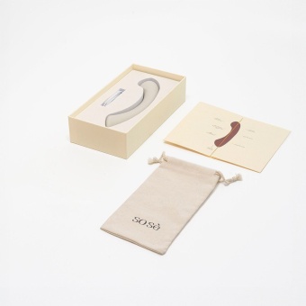 Серый вибростимулятор точки G Mirage - 17,8 см.