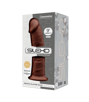 Коричневый фаллоимитатор SILEXD Model 2 - 23 см.