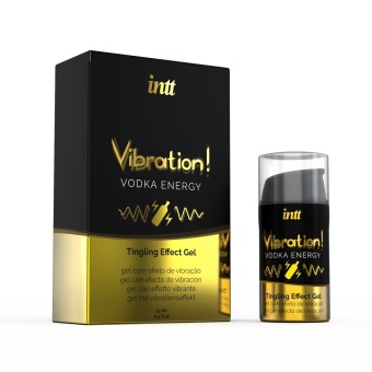 Стимулирующий гель со вкусом коктейля и эффектом вибрации Vibration! Vodka Energy - 15 мл