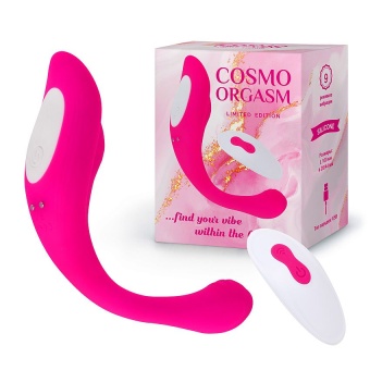 Гибкий вибратор для двойной стимуляции розовый