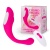 Гибкий вибратор для двойной стимуляции розовый