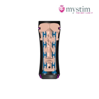 Мастурбатор с электростимуляцией Mystim Opus E анус