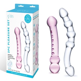 Набор из двух стеклянных фаллоимитаторов Glas Pleasure Set