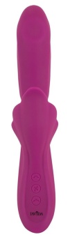 Лиловый вибратор-кролик 4 Function Vibrator - 24 см.