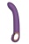 Фиолетовый силиконовый вибратор - 22,1 см.
