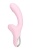 Розовый вибратор-кролик с ласкающим язычком Orali - 22 см.