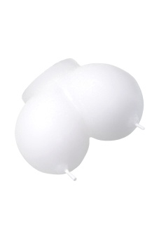 Белая сувенирная свеча «Сиськи»