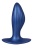 Синяя анальная пробка G Stuck Silicone Anal Plug - 12,5 см.